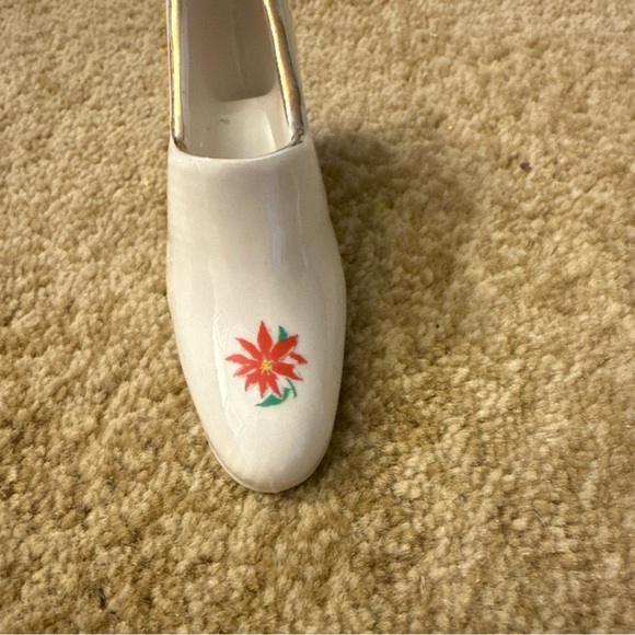 Vintage Dixon Art Studio Shoe Figurine 22 KT Gold Hand Painted - Picture 3 of 6